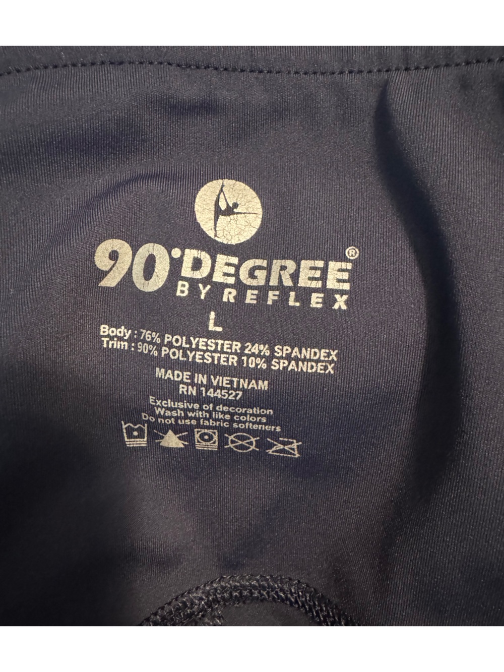 90 Degree By Reflex Navy' High-Waist Leggings - Picture 3 of 3